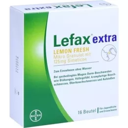 LEFAX Granulat mikro frais supplémentaire de citron, 16 pc