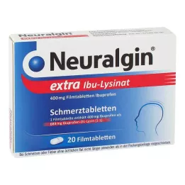 NEURALGIN Comprimés pelliculés extra Ibu-Lysinat, 20 pcs
