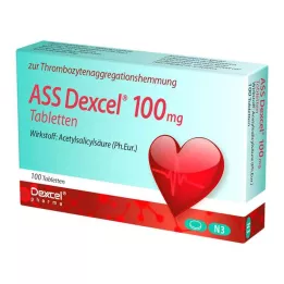 ASS Comprimés de Dexcel 100 mg, 100 pièces