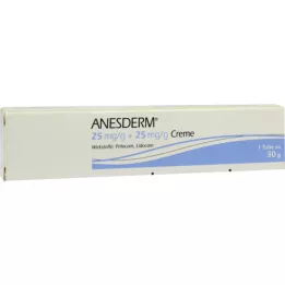 Anesderme 25 mg / g + 25 mg / g crème, 30 g