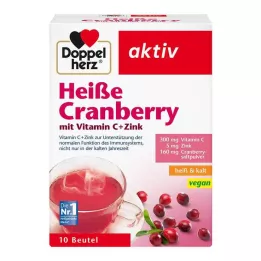 DOPPELHERZ Granulés de canneberge chaude avec vitamine C et zinc, 10 pcs