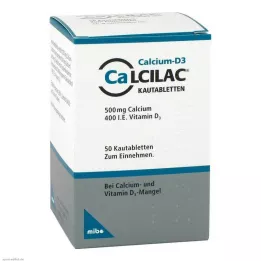 CALCILAC Comprimés à croquer, 50 pcs