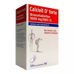 CALCIVIT Comprimés effervescents D forte, 120 pcs