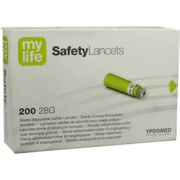 Lancettes de sécurité Mylife, 200 pièces