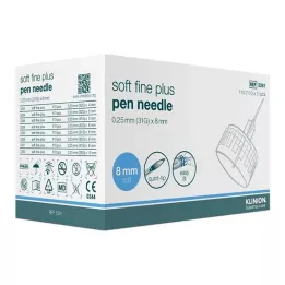 KLINION Fine douce plus aiguilles de stylo 0,25x8 mm 31 g, 110 pc