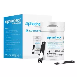 ALPHACHECK Bandelettes de test de glycémie professionnelles, 50 pièces
