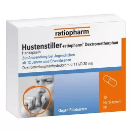 HUSTENSTILLER-ratiopharm Gélules de dextrométhorphane, 10 pcs