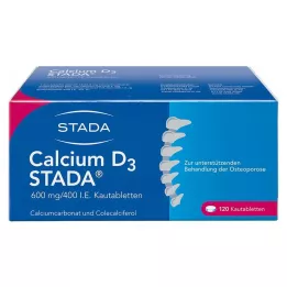 CALCIUM D3 STADA 600 mg/400 I.E. comprimés à croquer, 120 pcs