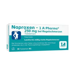 NAPROXEN-1A Pharma 250 mg B. Regel Pain Tabr., 30 pc
