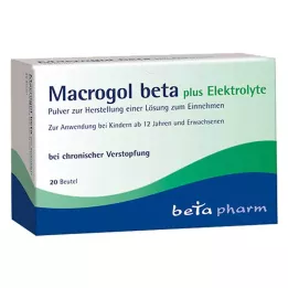 MACROGOL Poudre délectrolytes bêta plus pour administration orale, 20 pcs