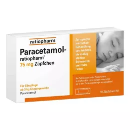 PARACETAMOL-ratiopharm suppositoires 75 mg, 10 pièces