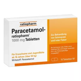 PARACETAMOL-ratiopharm 1 000 mg comprimés, 10 unités