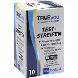 Bande de test de glycémie de cygne de TrueYou, 10 pc