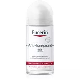 Eucerin Désodorant Rouleau antiperspirant sur 48 h, 50 ml