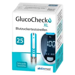 Bandelettes de test de glycémie GlucoCheck XL , 25 pc
