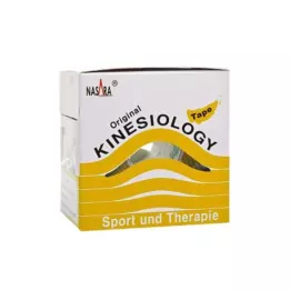 NASARA Bande de kinésiologie 5 cmx5 m jaune, 1 pièce