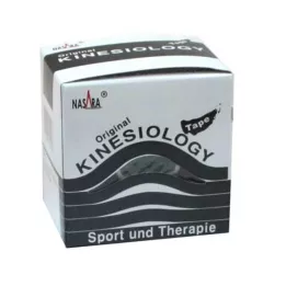 NASARA Bande de kinésiologie 5 cmx5 m noir, 1 pièce