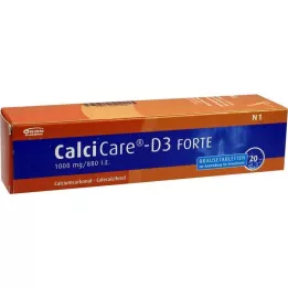 CALCICARE Comprimés effervescents D3 forte, 20 pcs