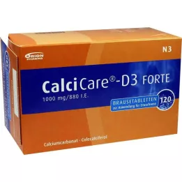 CALCICARE Comprimés effervescents D3 forte, 120 pcs