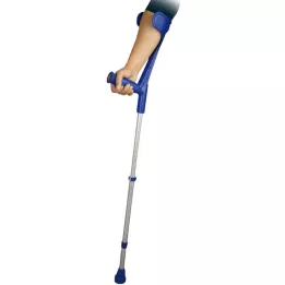 UNTERARMSTÜTZE pour adultes bleu avec poignée souple, 2 pièces