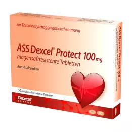 ASS Dexcel Protect 100 mg comprimés gastro-résistants, 50 pcs