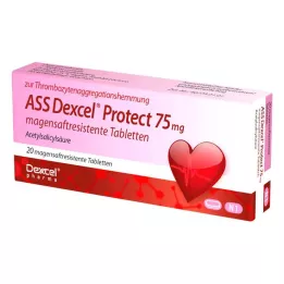ASS Dexcel Protect 75 mg comprimés gastro-résistants, 20 pcs