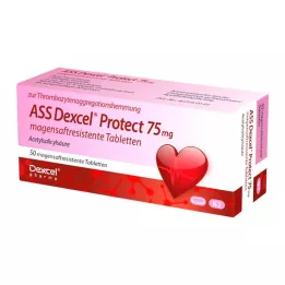 ASS Dexcel Protect 75 mg comprimés gastro-résistants, 50 pcs