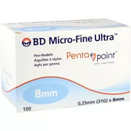 BD Micro-Fine Ultra Stylo Aiguilles 0.25x8 mm, 100 pc