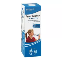 AEROCHAMBER avec embout buccal adultes et enfants à partir de 5 ans bleu, 1 pièce