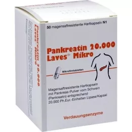 PANKREATIN 20 000 Laves Micro Gastro-intestinal Caps., 50 pc