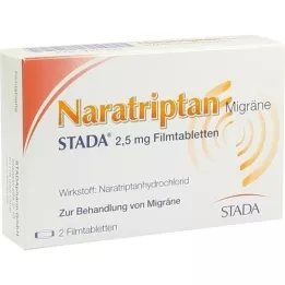 NARATRIPTAN Migraine STADA 2,5 mg de comprimés de films, 2 pc
