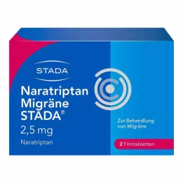 NARATRIPTAN Migraine STADA Comprimés pelliculés à 2,5 mg, 2 pcs