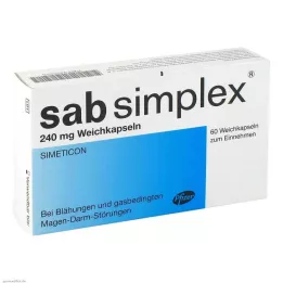 SAB Simplex 240 mg capsules molles, 60 pcs