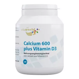 CALCIUM 600 comprimés plus D3, 60 pièces