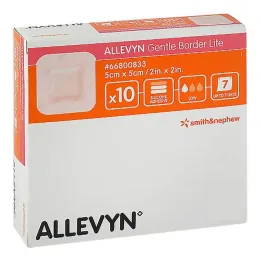 Allevyn Gentle Border Lite 5x5 cm Bandage en mousse, 10 pc