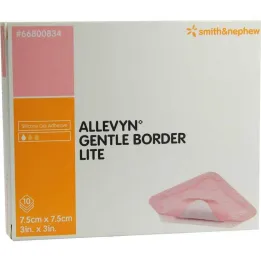 Allevyn Gentle Border Lite 7,5x7,5 cm Bandage en mousse, 10 pc