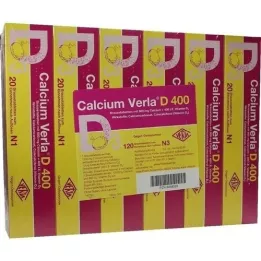 CALCIUM VERLA D 400 comprimés effervescents, 120 pc