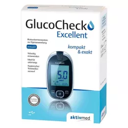 GLUCOCHECK Excellent kit de lecteur de glycémie mmol/l, 1 pièce
