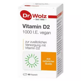 VITAMIN D2 1000 I.E. gélules végétaliennes, 60 pcs