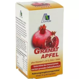GRANATAPFEL 500 mg plus vit.c + b12 + zink + caps de sélénium, 60 pc