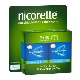 NICORETTE Pastilles pressées à la menthe fraîche 2 mg, 80 pcs