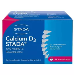 CALCIUM D3 STADA Comprimés effervescents 1000 mg/880 I.E., 120 pcs