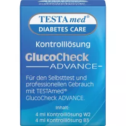 TESTAMED GlucoCheck Solution de contrôle préalable, 4 ml