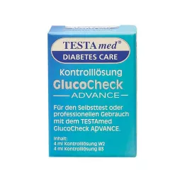 TESTAMED Solution de contrôle GlucoCheck Advance, 4 ml