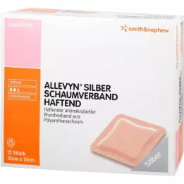 ALLEVYN Mousse dargent adhésive 12x13 cm, 12 pièces