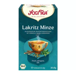 YOGI TEA Sachets filtrants biologiques à la réglisse et à la menthe, 17 x 1,8 g