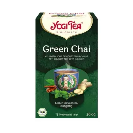 YOGI TEA Sachets filtrants bio Green Chai, 17 x 1,8 g