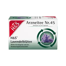 H&amp;S Sachets filtrants à fleurs de lavande, 20 x 1,0 g