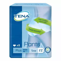 TENA PANTS plus l pantalon jetable confit, 8 pc