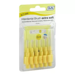 TEPE Brosse interdentaire extra-douce 0,7 mm ISO 4 jaunes, 6 pièces